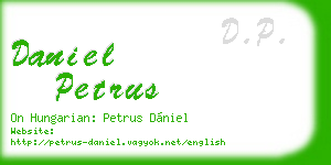 daniel petrus business card